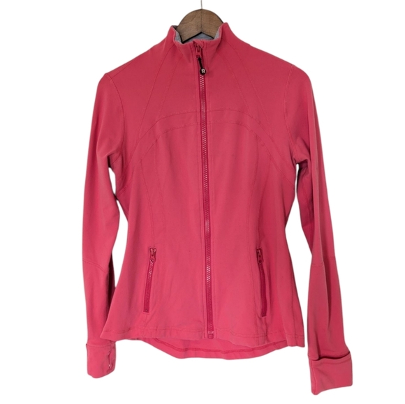 Lululemon Define Jacket Passion/Heathered Coal Wee Stripe Rel: 2014 Women's 12 - Picture 2 of 14